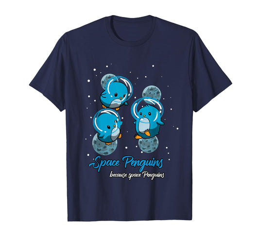 Space Penguins | Funny Astronaut Penguin T-Shirt