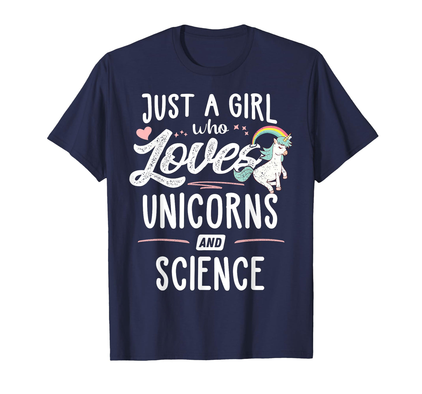 Just A Girl Who Loves Unicorns And Science Gift Women T-Shirt
