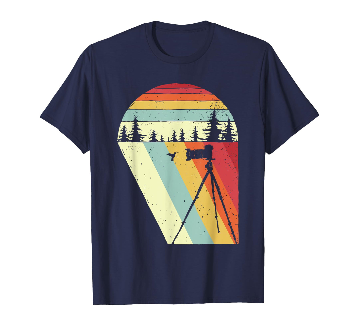 Vintage Retro Bird Photographer Wildlife Camera T-Shirt