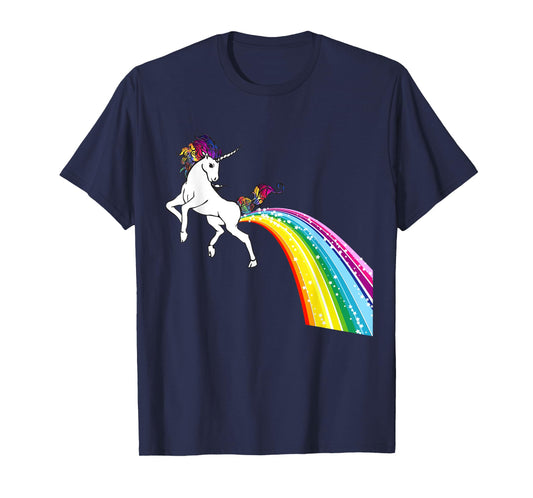 Unicorn Rainbow Poop Shirt - Bottom wiping unicorn T-Shirt