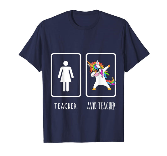 AVID Teacher Unicorn Shirt Men Women Girls Kids T-Shirt