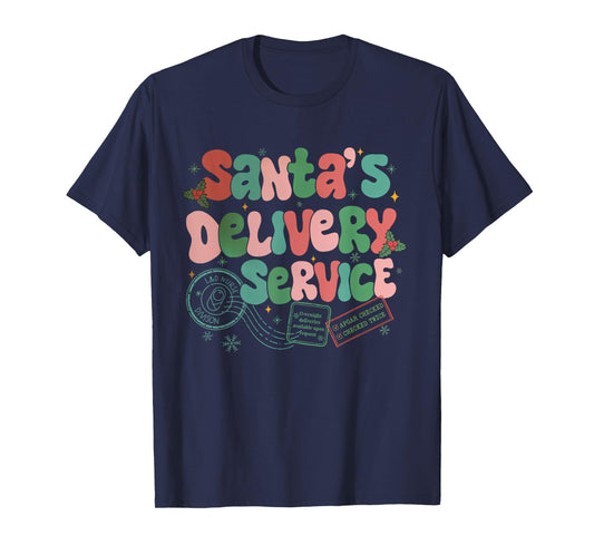 Santa's Favorite Delivery Service Labor Delivery Nurse Xmas T-Shirt