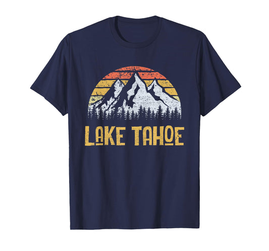 Vintage Retro Lake Tahoe California Nevada T Shirt T-Shirt
