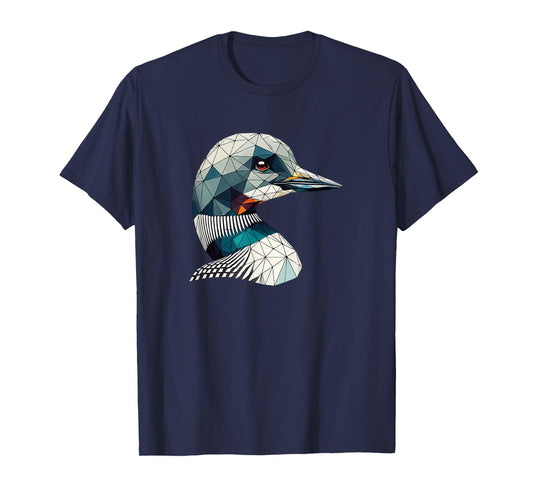 Geometric Art Common Loon T-Shirt