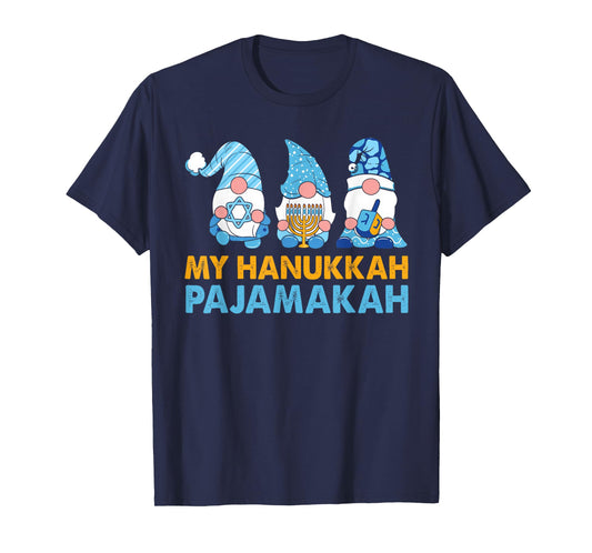 My Hanukkah Pajamakah Funny Chanukah Pajamas Xmas Women Kids T-Shirt