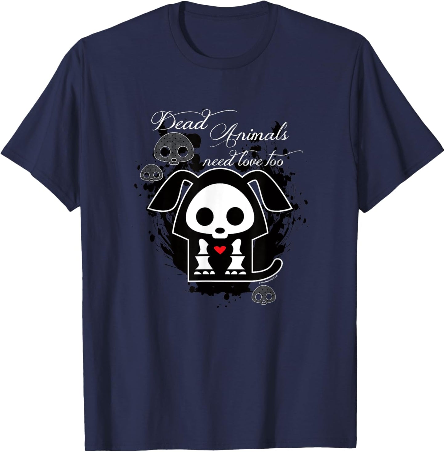 Dax Dead Animals Need Love Too Splatter Portrait T-Shirt
