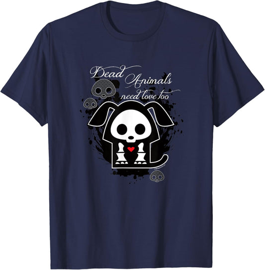 Dax Dead Animals Need Love Too Splatter Portrait T-Shirt