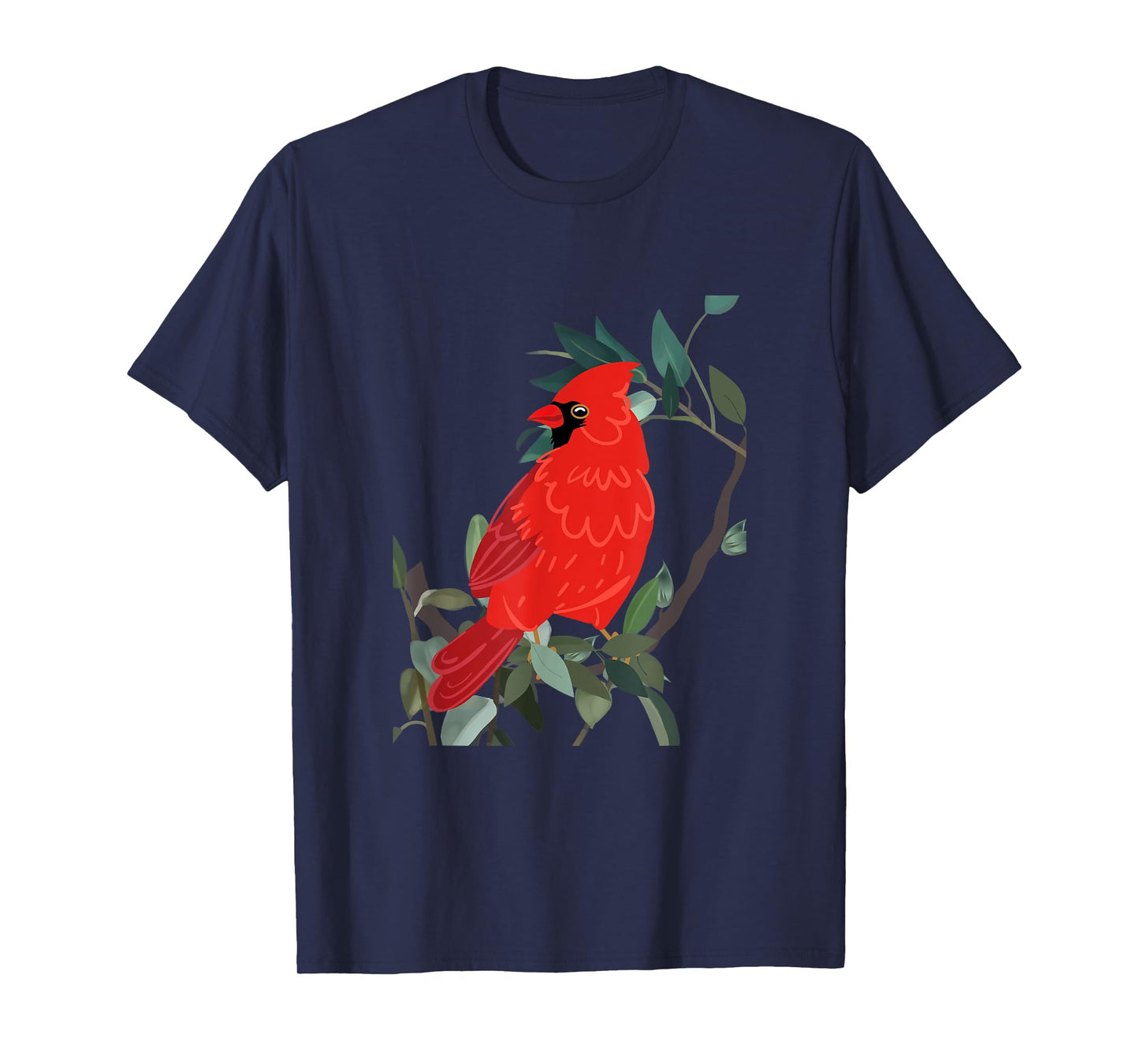 Northern cardinal, Red bird on tree branch T-Shirt