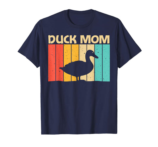 Funny Duck Design For Mom Mother Duck Farmer Hunting Lovers T-Shirt, Black