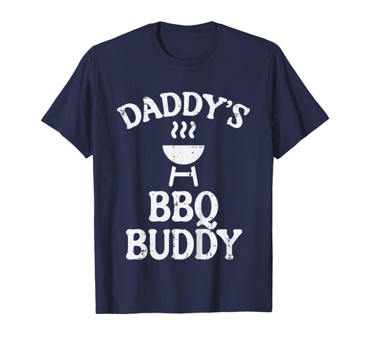 Kids Daddys Bbq Buddy Cute Barbecue Family Match Boys Girls Kids T-Shirt