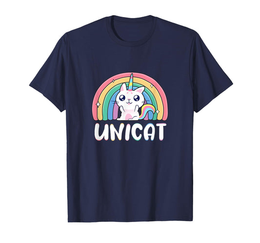 Unicat Kawaii Cat Unicorn, Rainbow Unicorn Cat T-Shirt