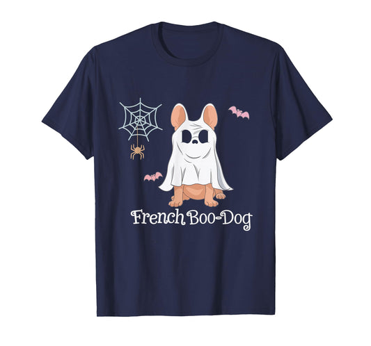French Boo-Dog Halloween Dog Costume French Bulldog Men Women T-Shirt