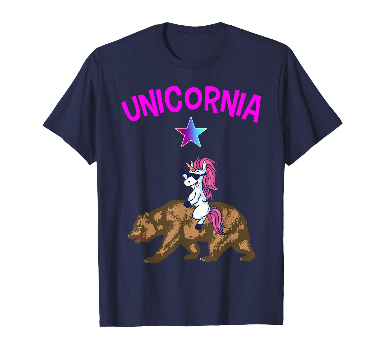 Unicornia Shirt Funny California Unicorn TShirt Gift T-Shirt