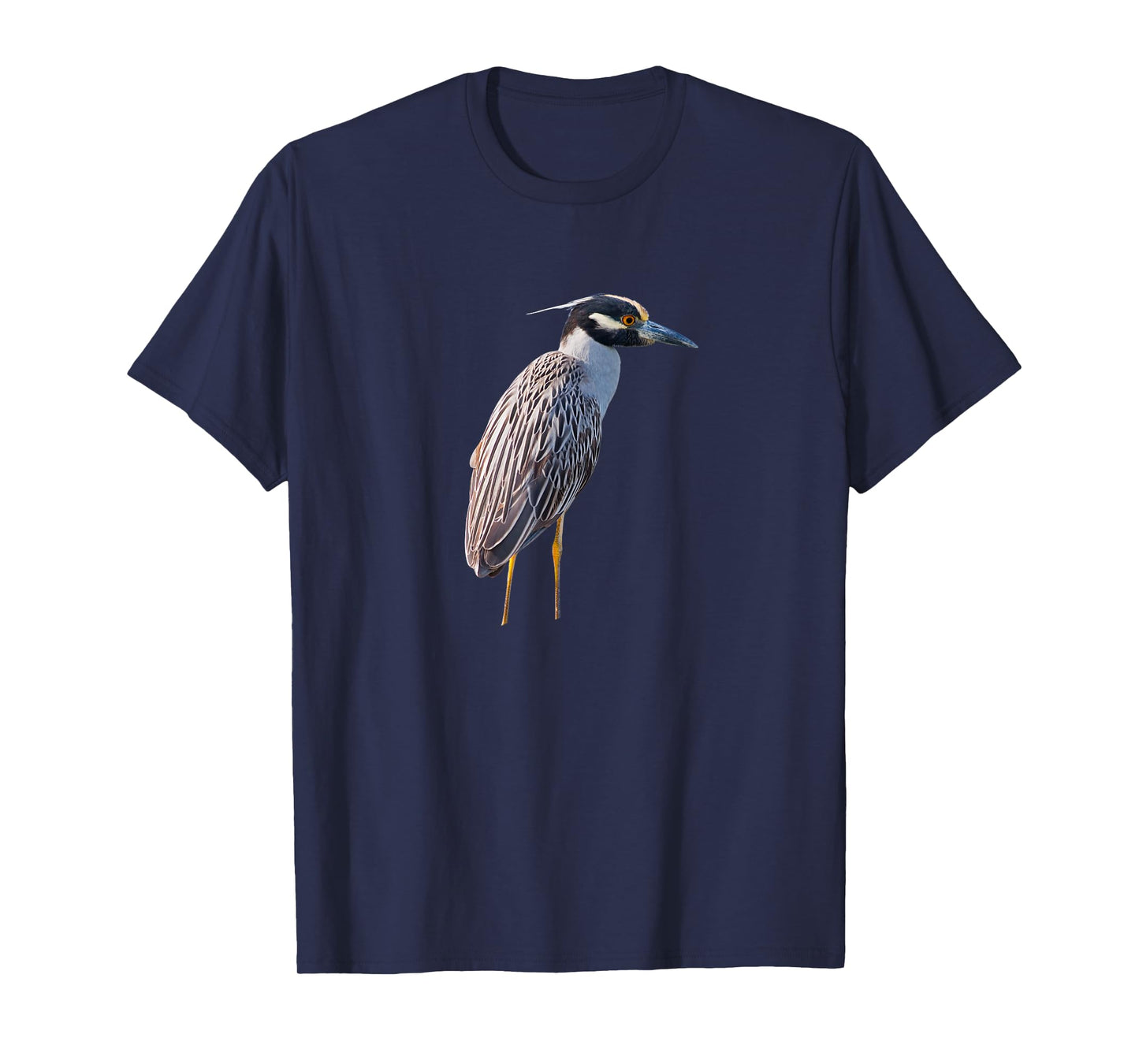 Yellow Crowned Night-Heron Tshirt Ibis Stork Egret Heron T-Shirt