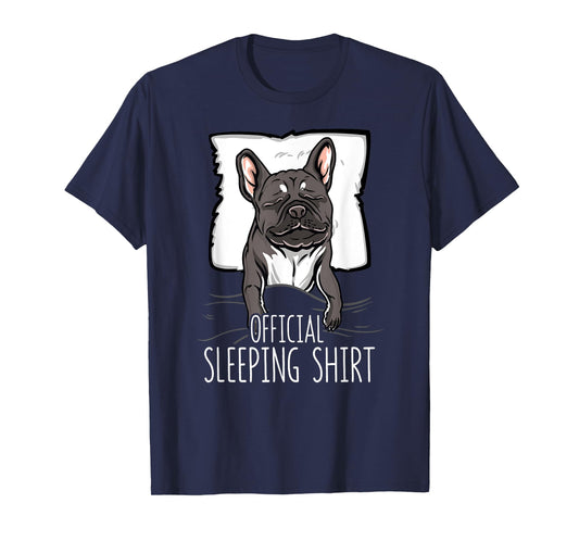 official sleeping Shirt cute french bulldog dog nightgown Men Women Girls Kids T-Shirt