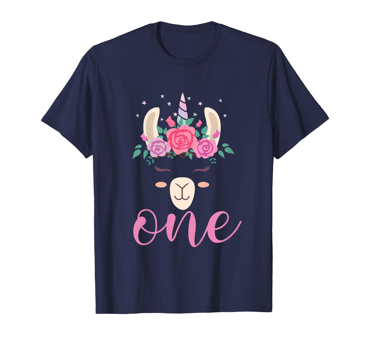 Kids 1 year Old Llamacorn Birthday Party Llama Unicorn 1st Gift T-Shirt