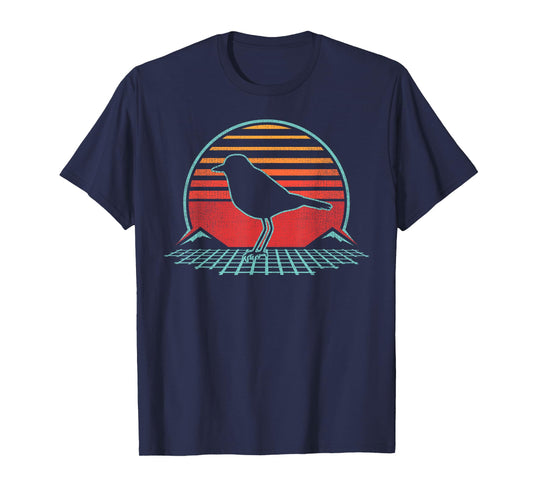 Killdeer Bird Retro Vintage 80s Style Birding Gift T-Shirt