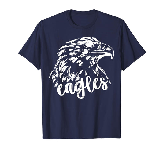 Retro Eagles Mascot, Unisex School Spirit, Eagle Sports T-Shirt