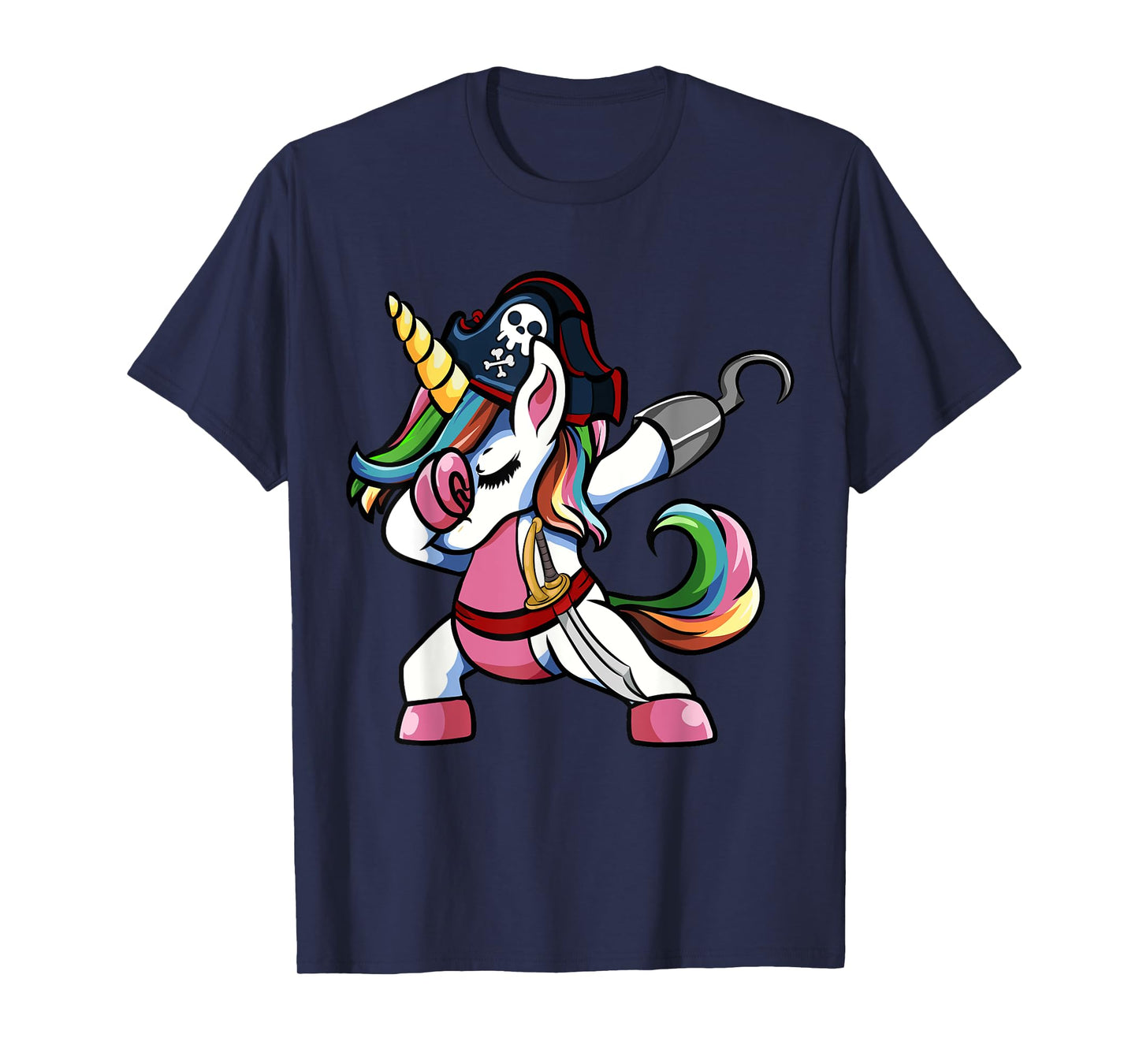 Cute Pirate Unicorn Halloween Clothes T-Shirt