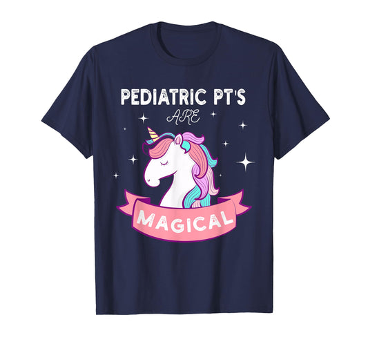 Unicorn Pediatric Rainbow PT Tee, Physical Therapy Therapist T-Shirt