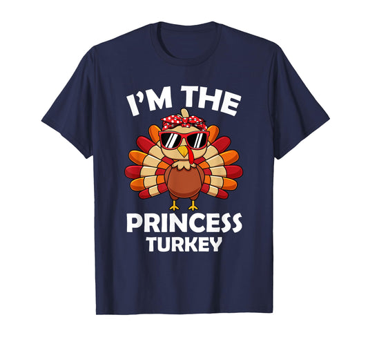 Princess Turkey Family Group Matching Thanksgiving Party T-Shirt