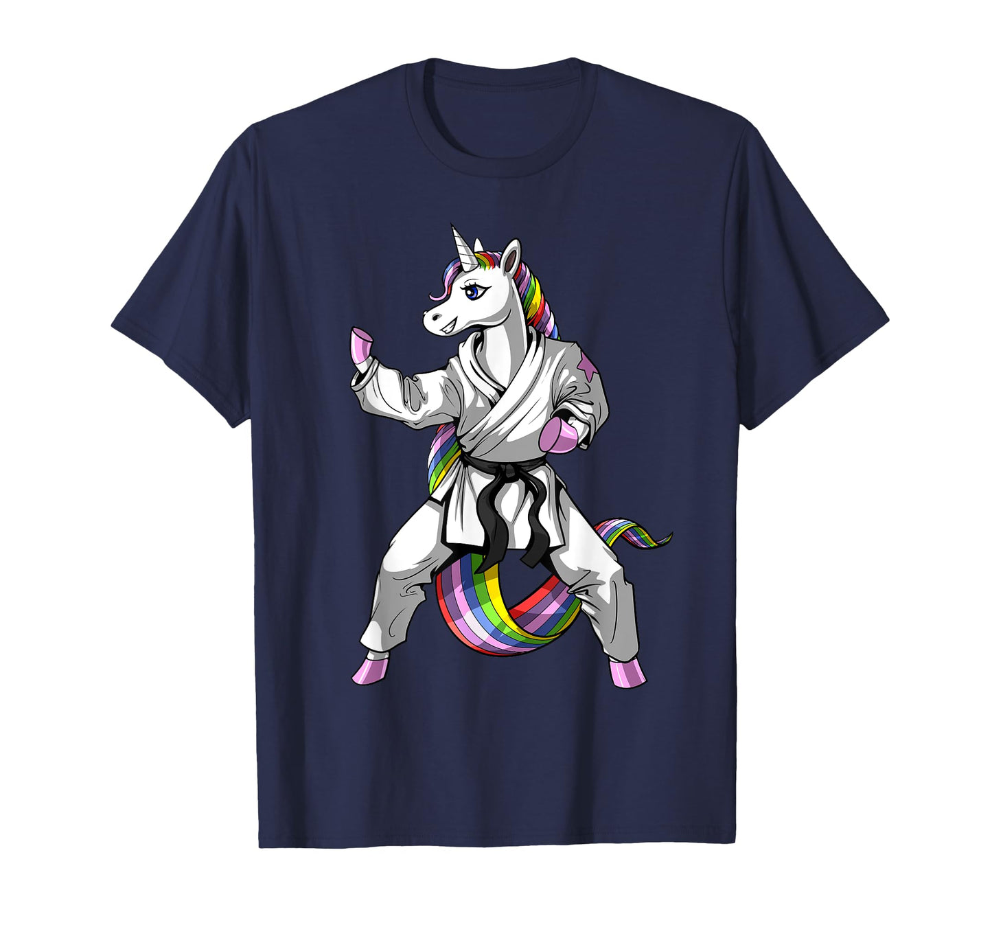 Unicorn Ninja Karate Martial Art Kickboxing Taekwondo Girls T-Shirt