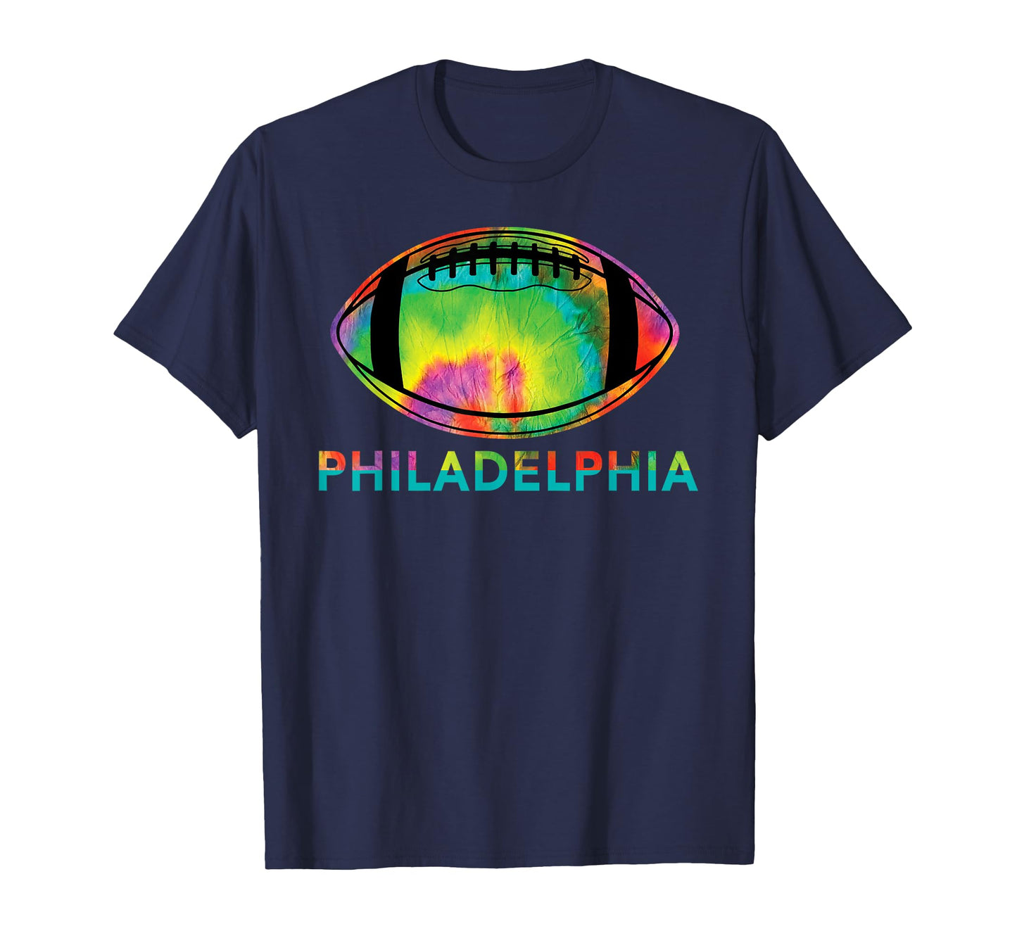 Tie Dye Cool Football Design Apparel Philadelphia T-Shirt