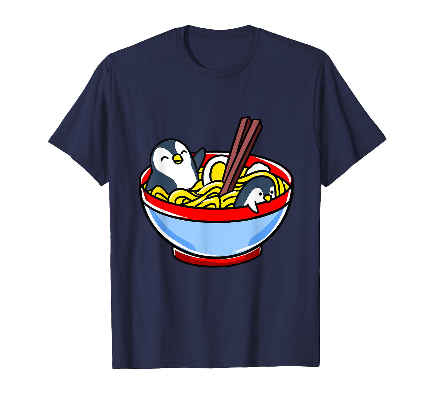 Kawaii Penguin Ramen Noodle T-Shirt