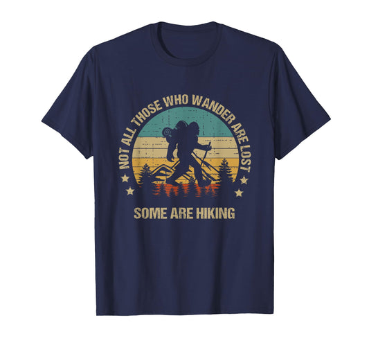 Vintage Bigfoot Funny Hiker Hiking Mens Outdoor T-Shirt