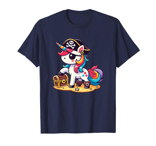 Unicorn Pirate Costume Halloween T-Shirt