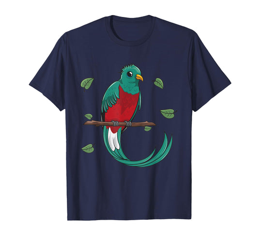 Cartoon Quetzal Bird I Kids I Parrot I Children Bird T-Shirt