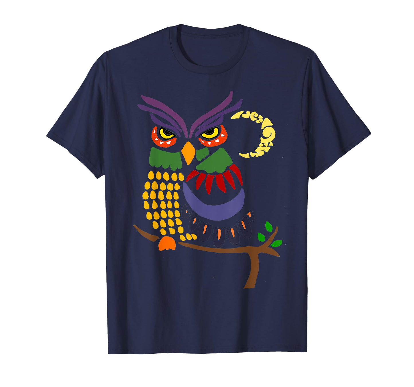 Smiletodaytees Owl Abstract Art T-shirt T-Shirt
