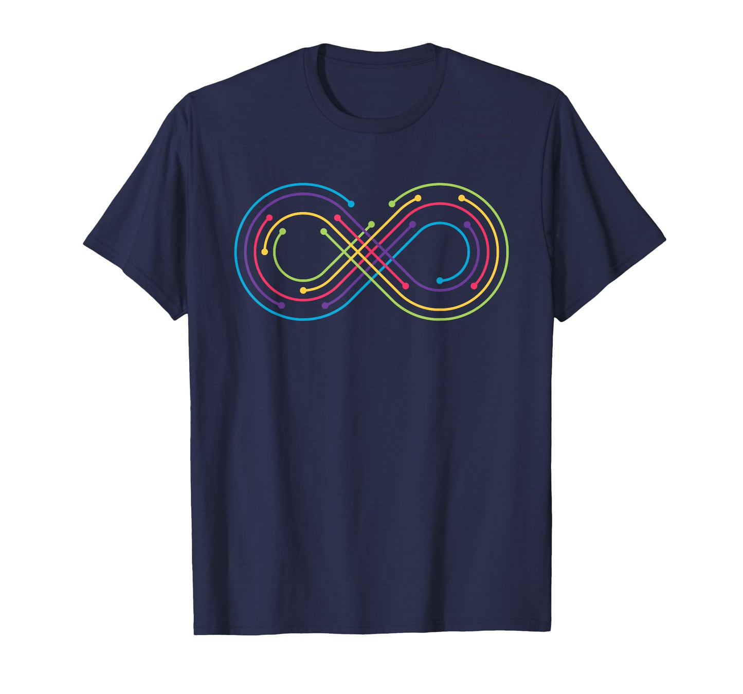 Rainbow Infinity Symbol Pride Autism Awareness Neurodiverse T-Shirt