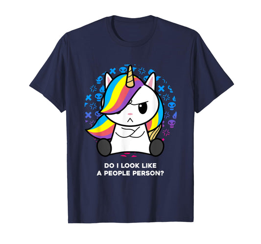 I'm Not Goth I Just Hate Everything Gothic Nerd Unicorn T-Shirt