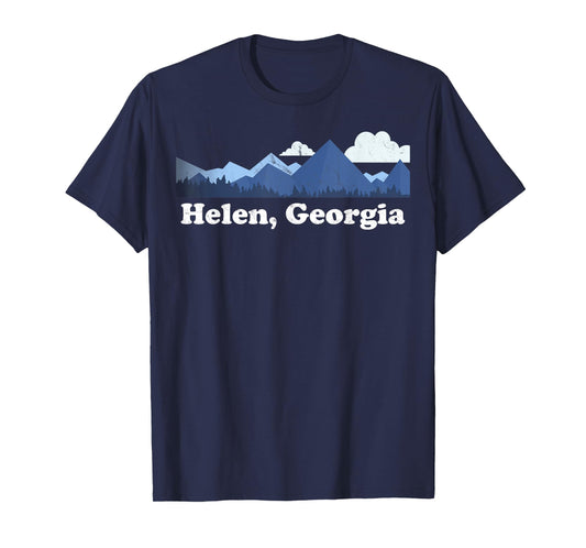 Cute Helen Georgia Retro Blue Ridge Mountains GA T-Shirt