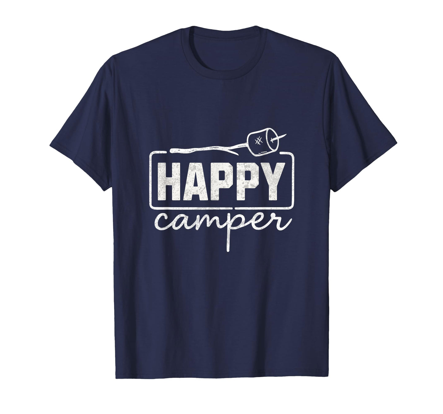 Happy Camper Marshmallow Funny Hiking Camping Men Women Kids T-Shirt