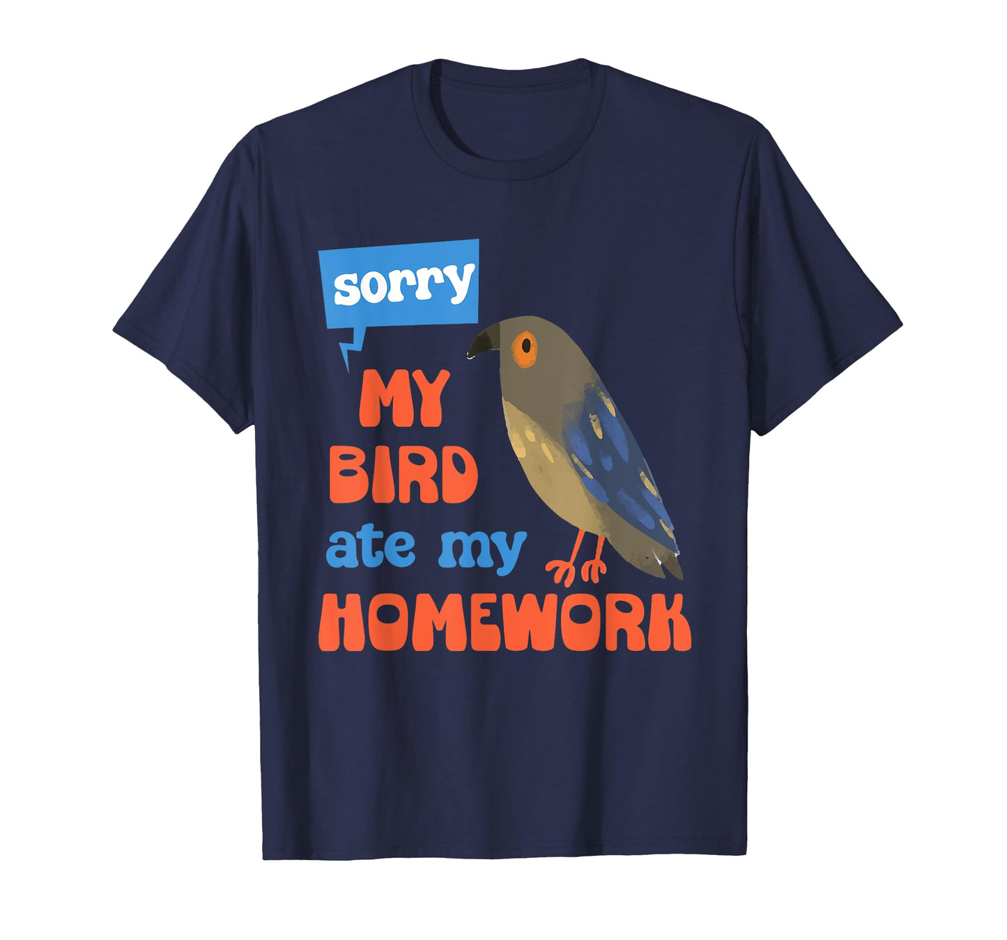 My Bird Ate My Homework School Kawaii Cute Pet Boys Girls T-Shirt