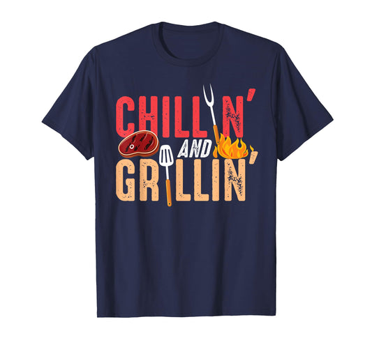 Chillin And Grillin Barbecue Party T-Shirt