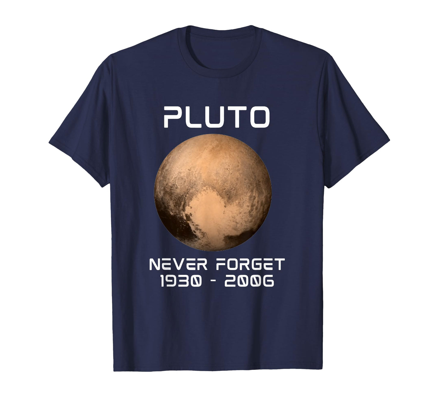 Solar System 9th Planet Pluto Never Forget Outer Space T-Shirt