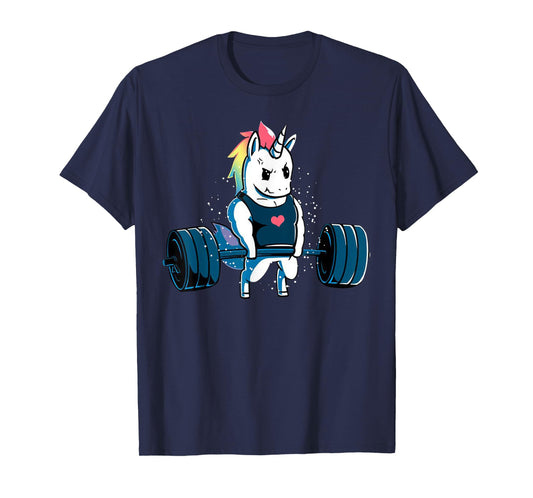 Unicorn Powerlifting Weightlifting Deadlifting Gym Lovers T-Shirt