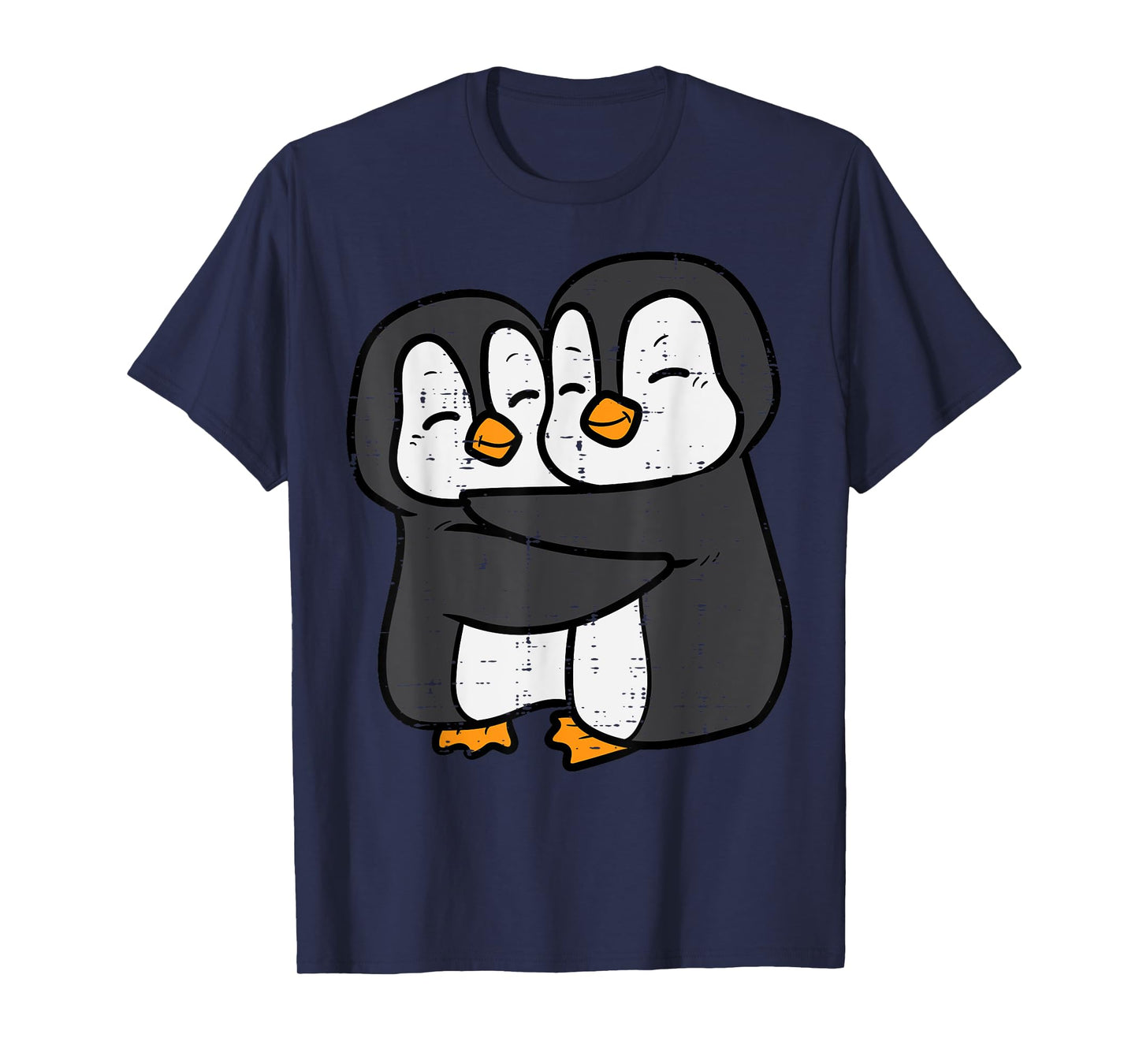 Penguins Couple Hug Cute Women Men Boys Girls Kids Toddler T-Shirt
