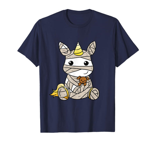 Mummy unicorn Halloween kids T-Shirt
