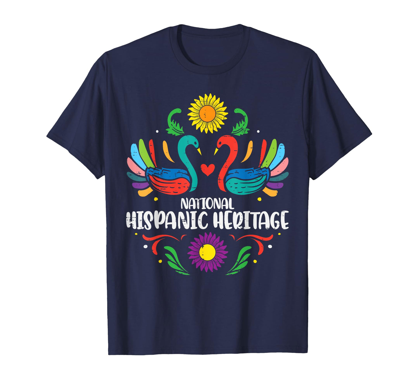 National Hispanic Heritage Month Otomi Birds Women Girls Kid T-Shirt