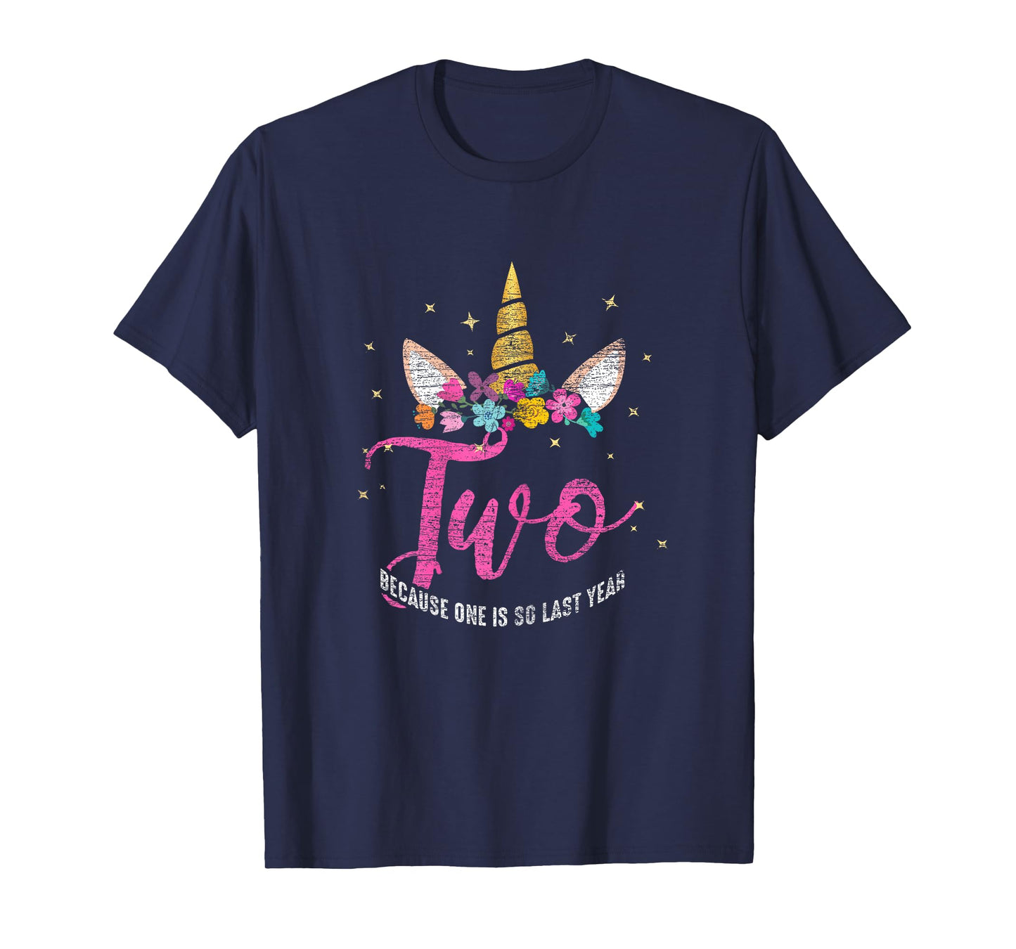 2 Years Old Birthday Girl Gifts Unicorn 2nd Birthday T-Shirt