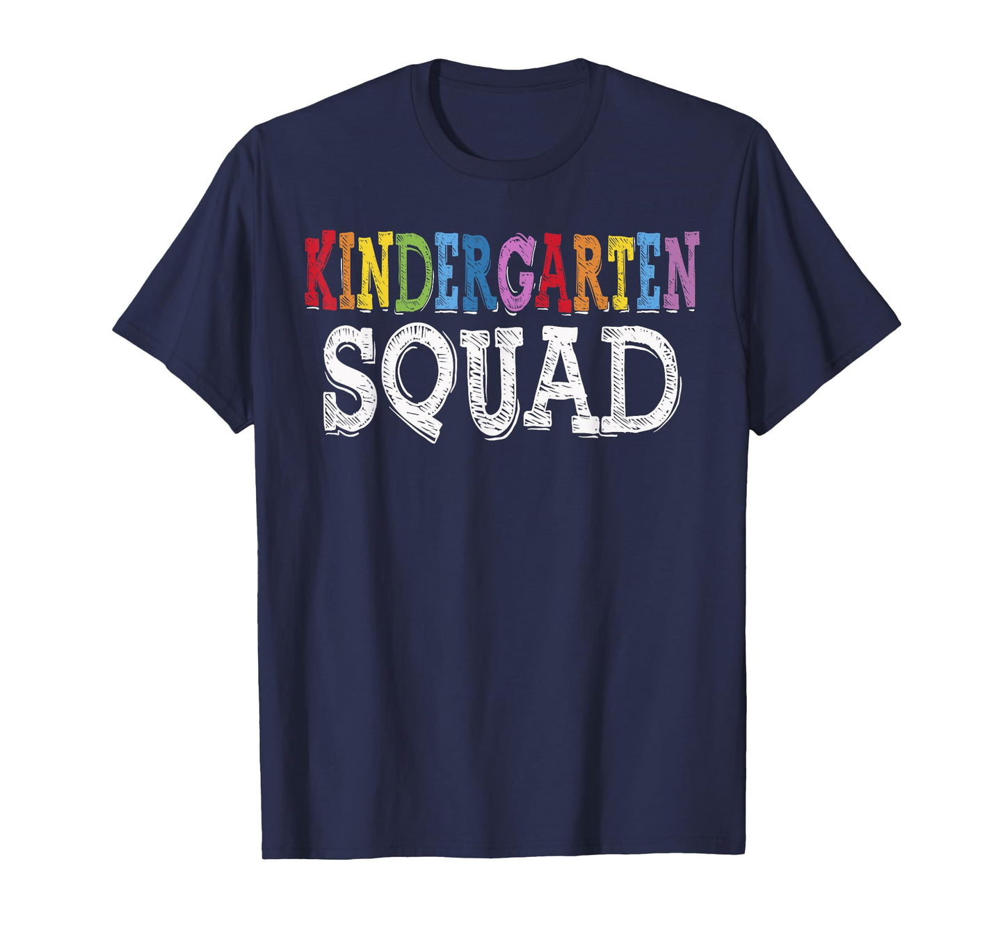 Cool Kindergarten Squad Fun Kids Student Back To School Tee T-Shirt