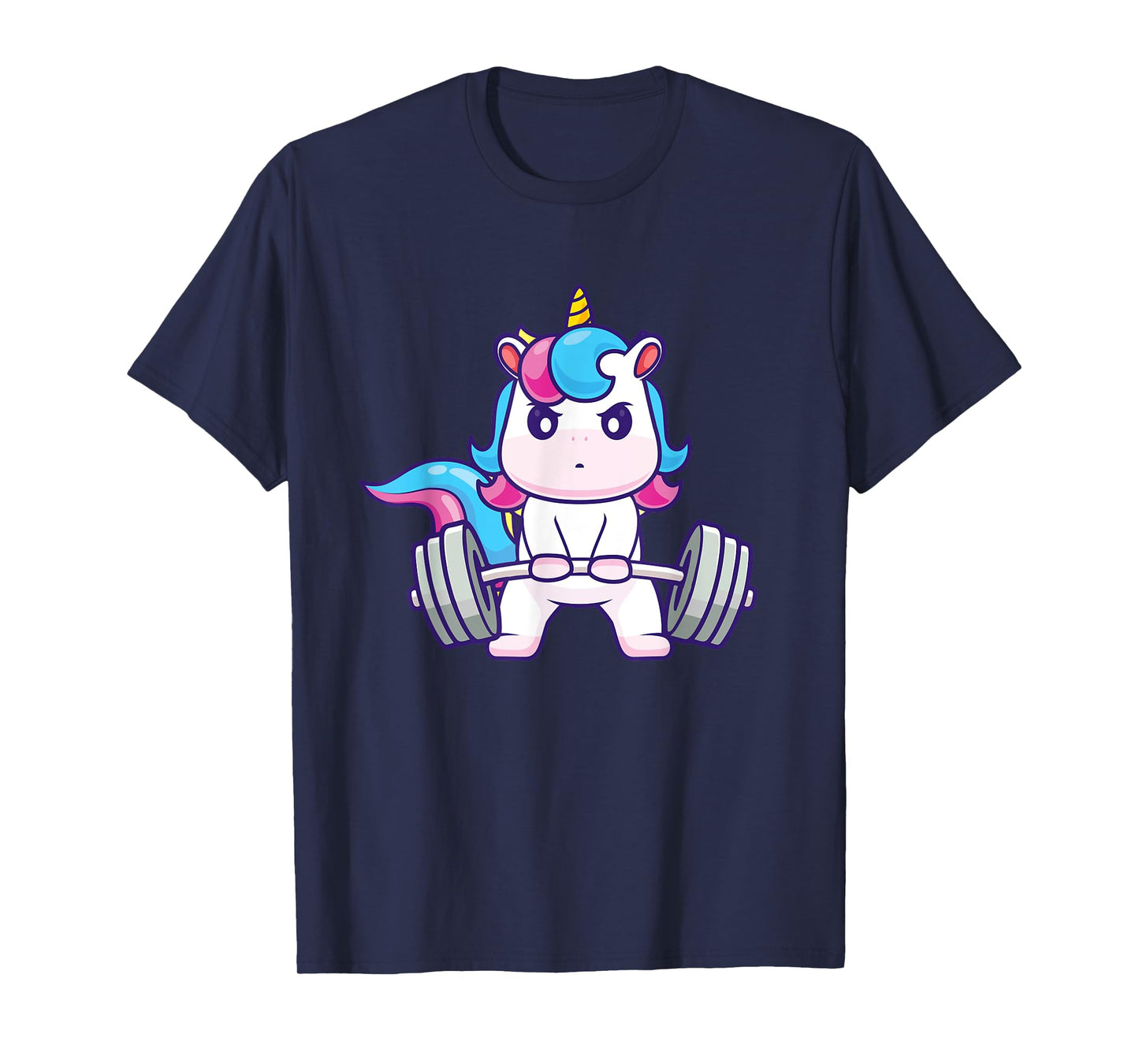 Funny Gym Shirts Deadlifting Unicorn - Workout Gym Weightlifting Bodybuilding T-Shirt, Small, Black