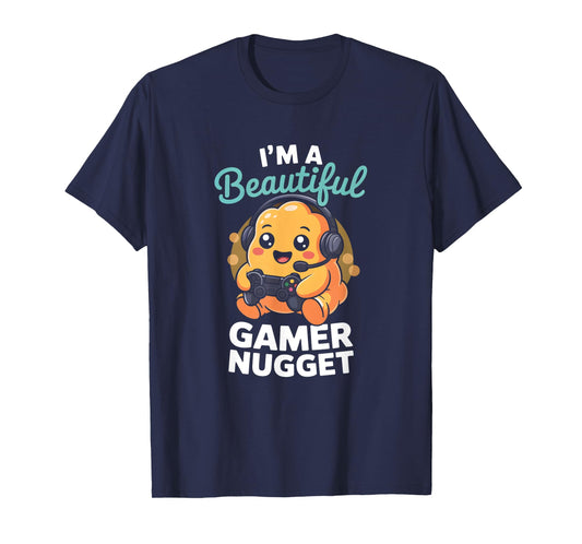Kawaii Gamer Chicken Nugget Cute Gaming Food Lover Graphic T-Shirt