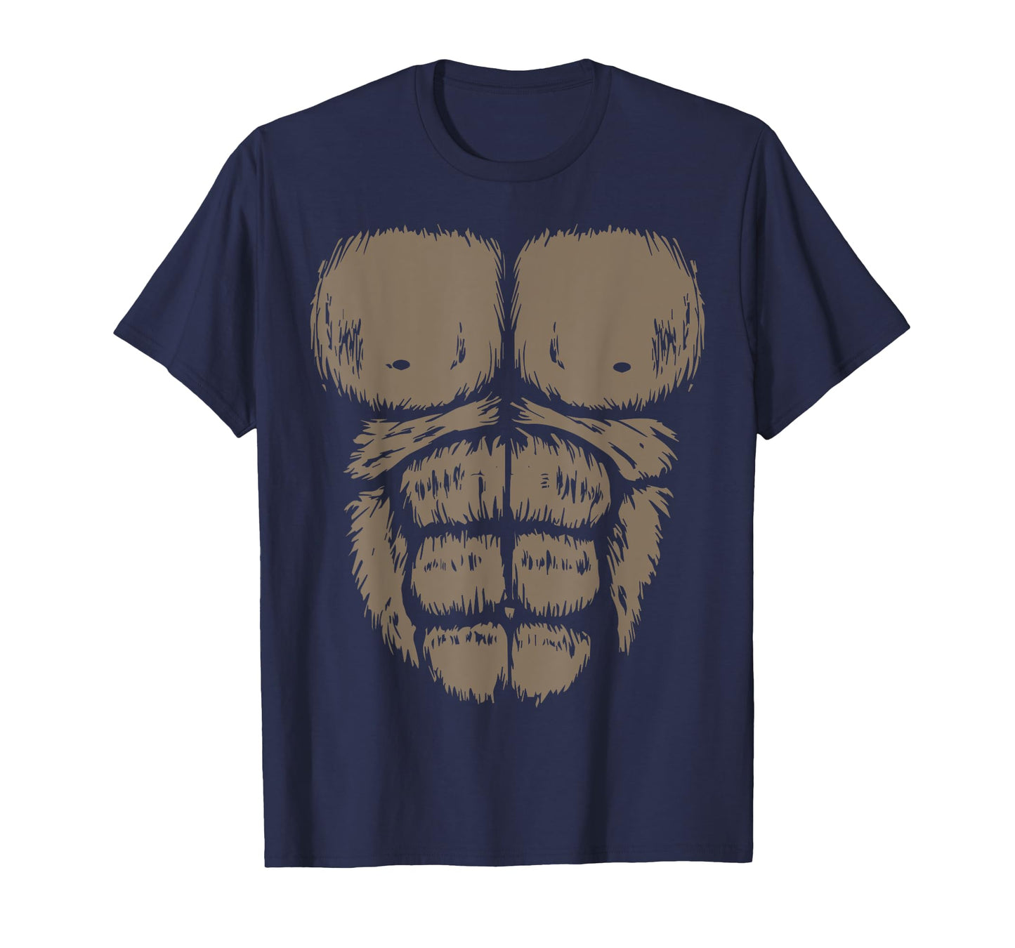Gorilla Monkey Belly Chest Costume DIY Halloween Matching T-Shirt