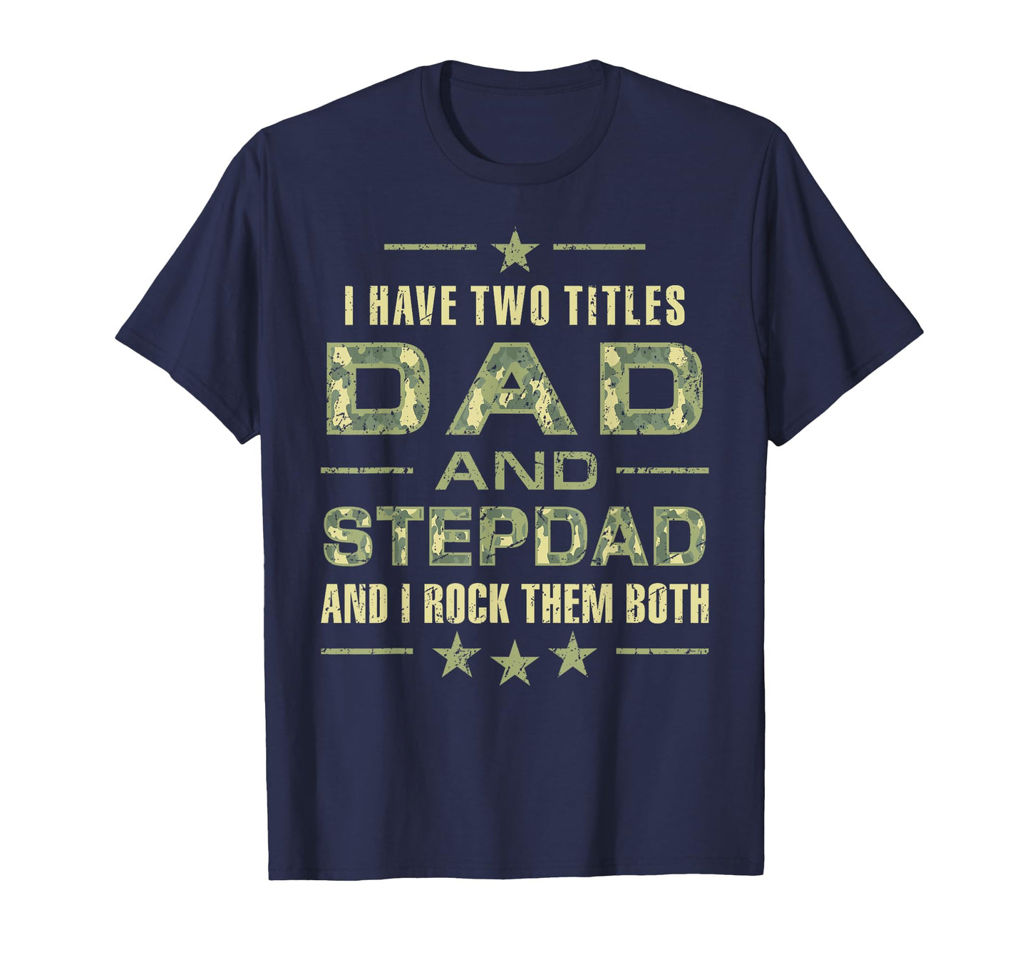 Best Dad and Stepdad Funny Christmas From Wife For Husband T-Shirt