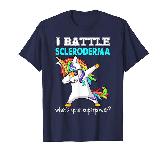 Unicorn I Battle Scleroderma Awareness T-Shirt